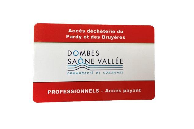 carte decheterie rouge pour professionnels